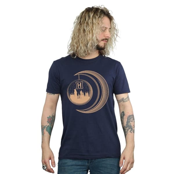 Harry Potter Mens Hogwarts Moon T-Shirt