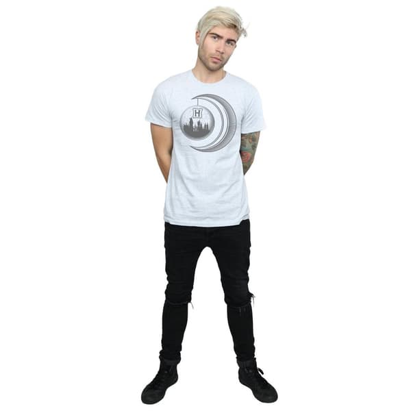 Harry Potter Mens Hogwarts Moon T-Shirt