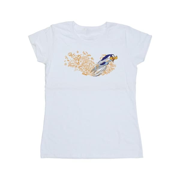 Looney Tunes Womens/Ladies ACME Doodles Road Runner Cotton T-Shirt