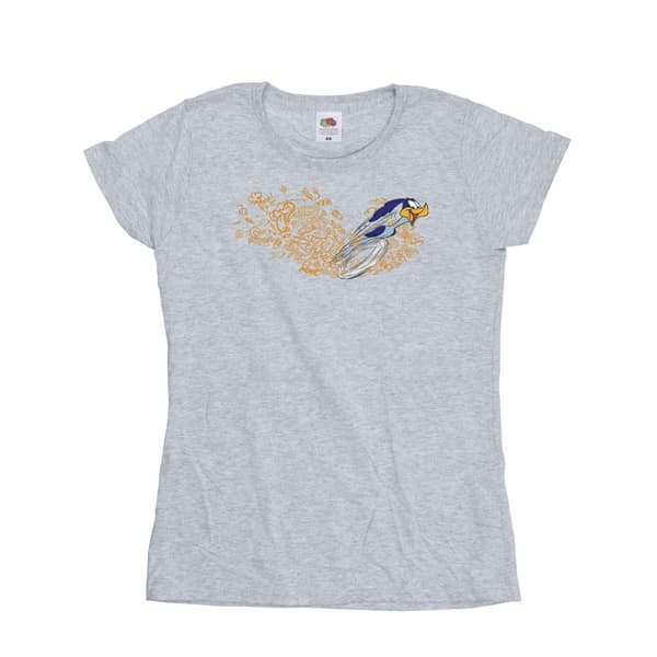 Looney Tunes Womens/Ladies ACME Doodles Road Runner Cotton T-Shirt