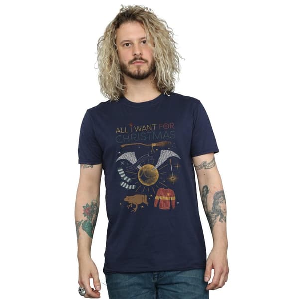 Harry Potter Mens All I Want For Christmas T-Shirt