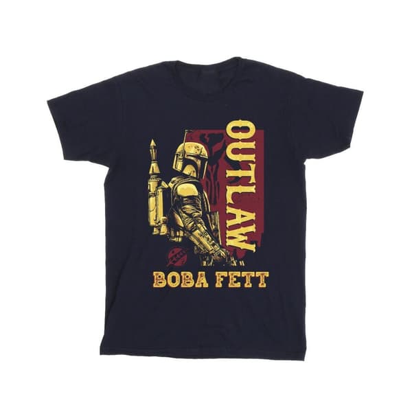 Star Wars Pojkar - The Book Of Boba Fett Distressed Outlaw T-shirt