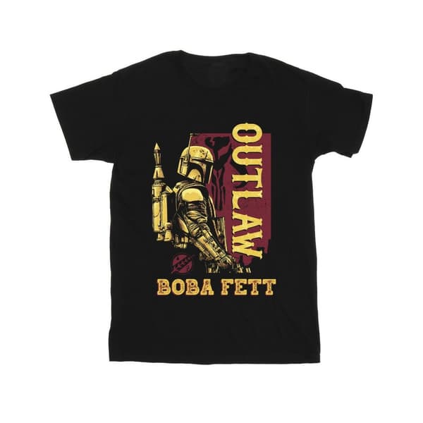 Star Wars Pojkar - The Book Of Boba Fett Distressed Outlaw T-shirt