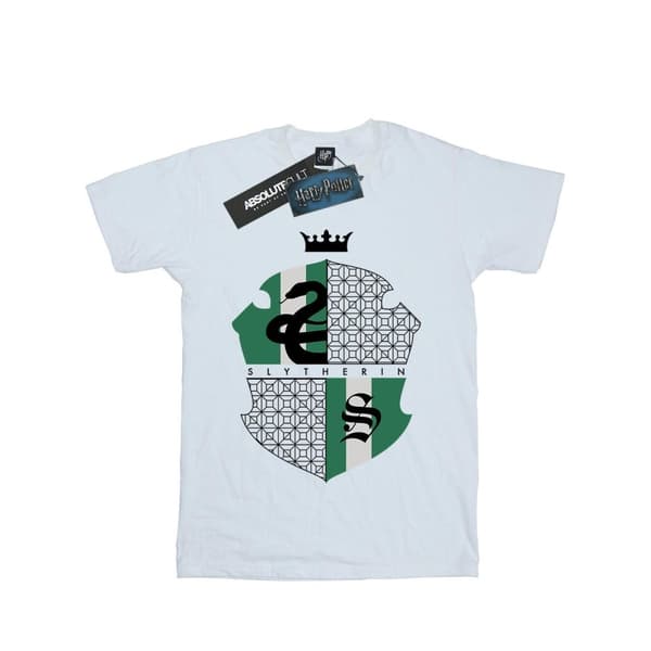 Harry Potter Girls Slytherin Shield Cotton T-Shirt
