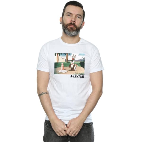 Looney Tunes Mens Bugs Bunny A-Lister T-Shirt