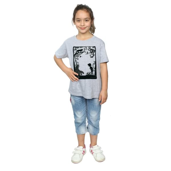 Disney Girls The Jungle Book Silhouette Poster Cotton T-Shirt