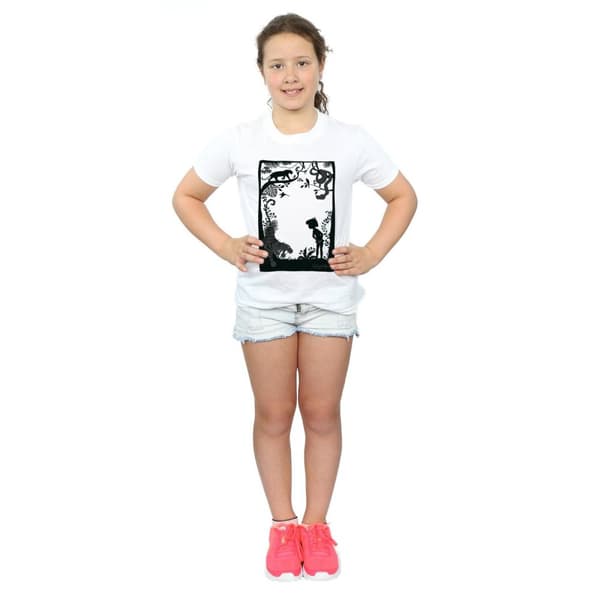 Disney Girls The Jungle Book Silhouette Poster Cotton T-Shirt
