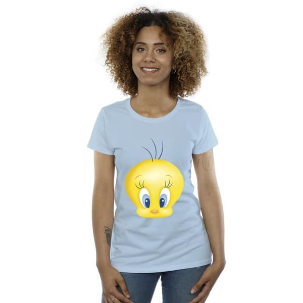 Looney Tunes Womens/Ladies Tweety Face Cotton T-Shirt