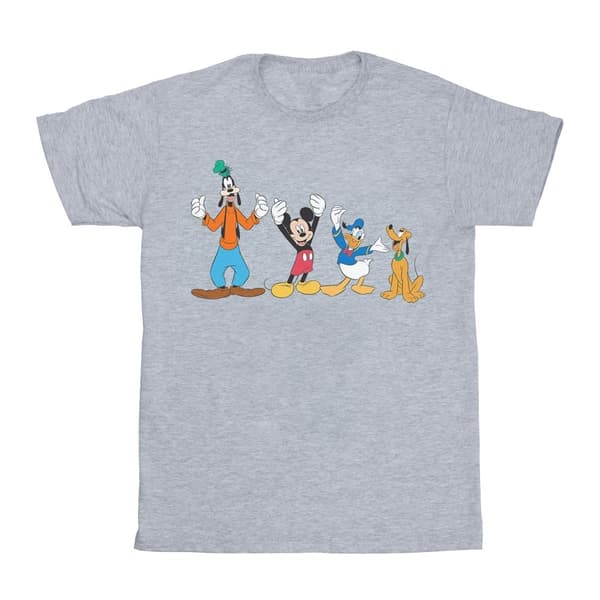 Disney T-shirt för pojkar - Musse Piggs vänner Sports Grey 9-11 Years