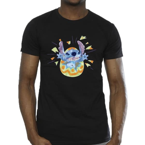 Disney Lilo & Stitch - T-shirt med knäckande ägg för herrar