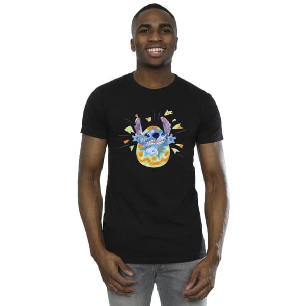 Disney Lilo & Stitch - T-shirt med knäckande ägg för herrar