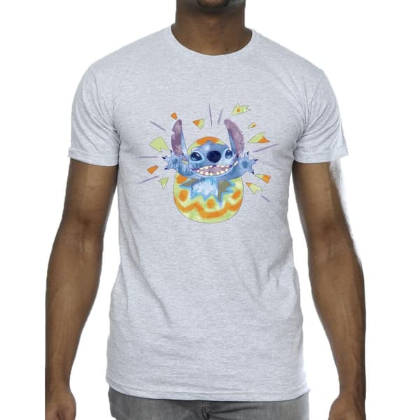 Disney Lilo & Stitch - T-shirt med knäckande ägg för herrar