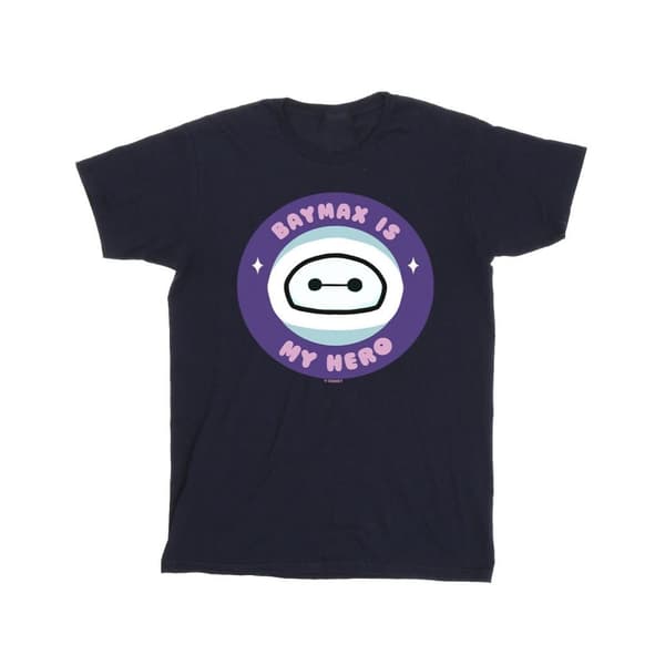 Disney Pojkar Big Hero 6 Baymax My Hero Pocket T-shirt Navy Blue 5-6 Years