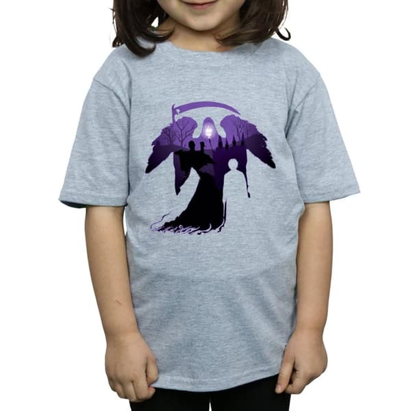 Harry Potter Girls Graveyard Silhouette Cotton T-Shirt