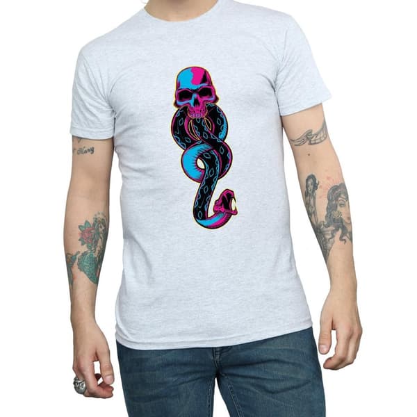 Harry Potter Mens Neon Dark Mark T-Shirt
