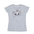 Miniatyrbild 1 av 2: Disney Dam/Lady Classics Marie Face T-shirt med ficka i bomull