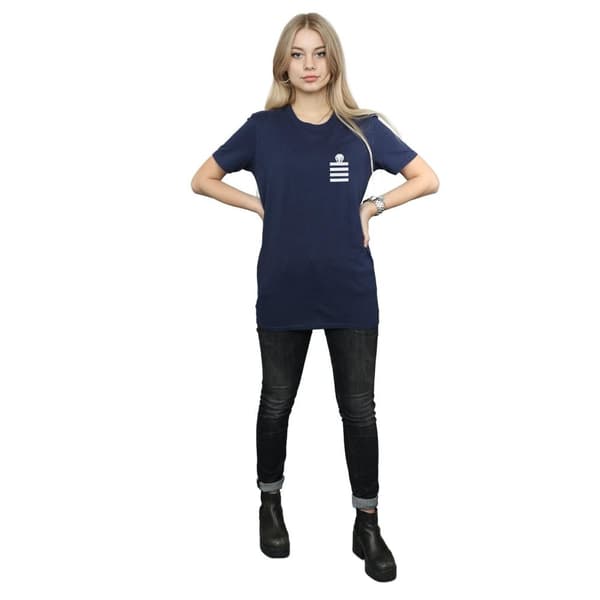 Looney Tunes Womens/Ladies Tweety Pie Striped Faux Pocket Cotton Boyfriend T-Shirt