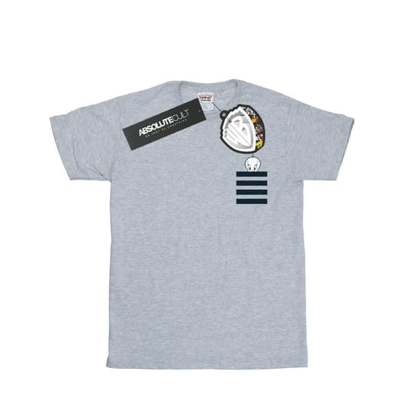 Looney Tunes Womens/Ladies Tweety Pie Striped Faux Pocket Cotton Boyfriend T-Shirt