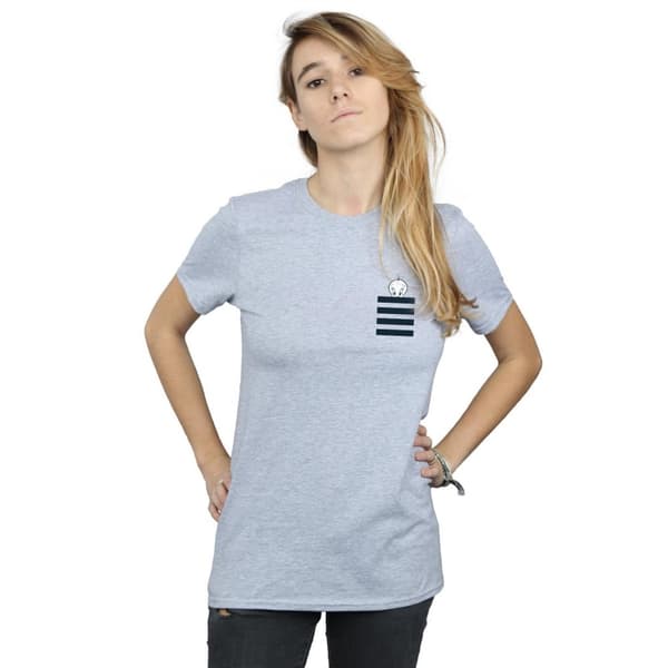 Looney Tunes Womens/Ladies Tweety Pie Striped Faux Pocket Cotton Boyfriend T-Shirt