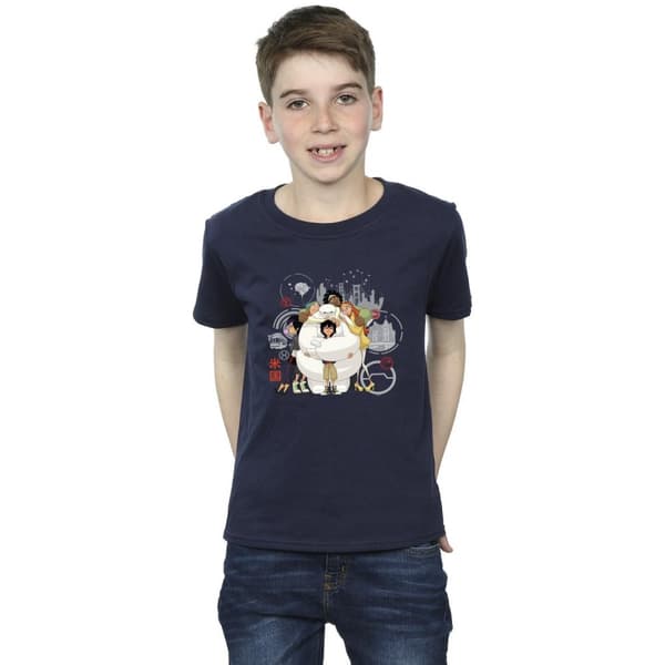 Disney Boys Big Hero 6 Baymax Group Hug T-Shirt
