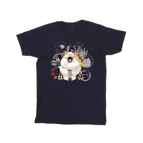 Disney Boys Big Hero 6 Baymax Group Hug T-Shirt