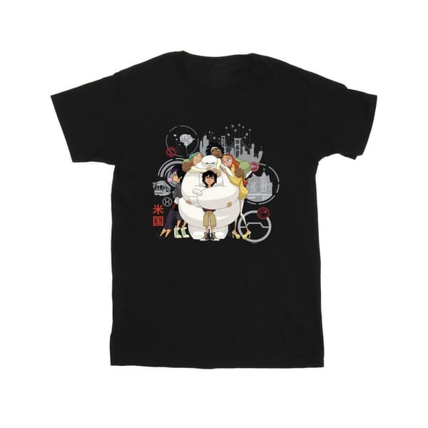Disney Boys Big Hero 6 Baymax Group Hug T-Shirt