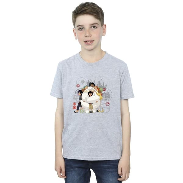 Disney Boys Big Hero 6 Baymax Group Hug T-Shirt