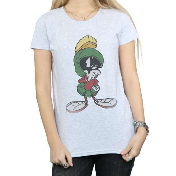 Looney Tunes Womens/Ladies Marvin The Martian Pose Cotton T-Shirt