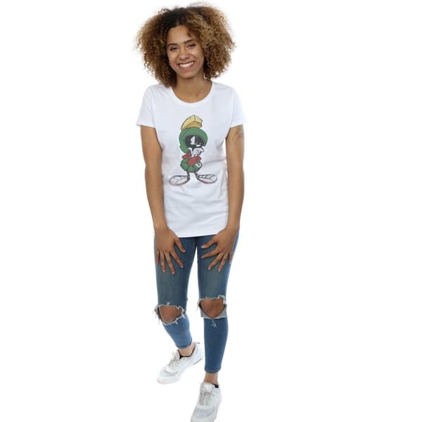 Looney Tunes Womens/Ladies Marvin The Martian Pose Cotton T-Shirt