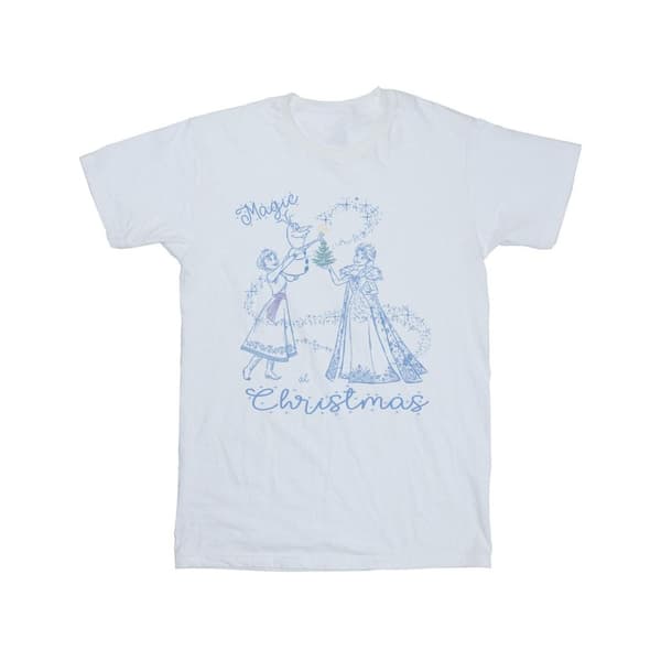 Disney Frozen Magic Christmas T-shirt i bomull för flickor