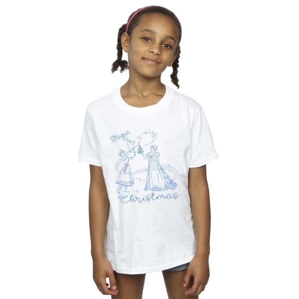 Disney Frozen Magic Christmas T-shirt i bomull för flickor