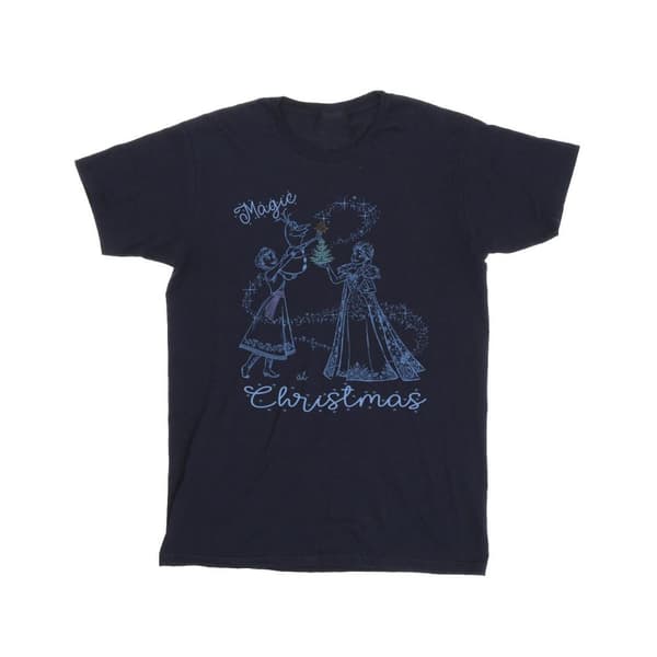 Disney Frozen Magic Christmas T-shirt i bomull för flickor
