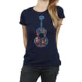 Miniatyrbild 3 av 5: Disney T-shirt i bomull med gitarrmönster - dam/dam Coco