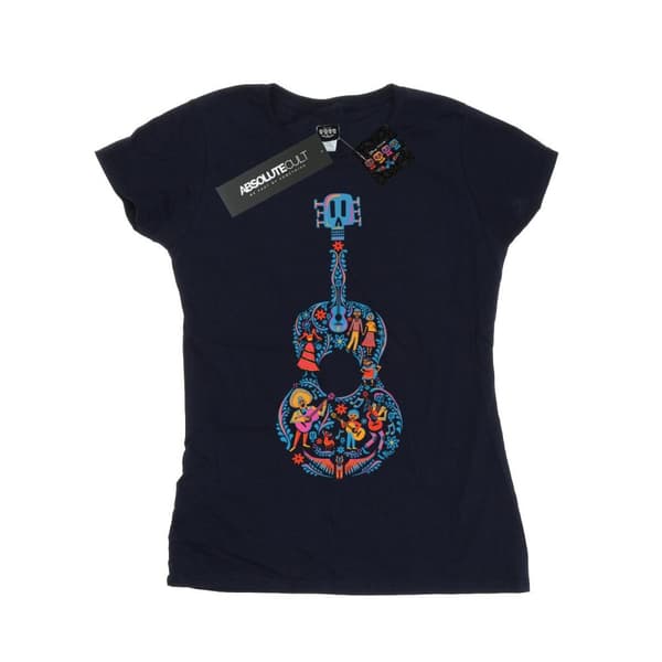 Disney T-shirt i bomull med gitarrmönster - dam/dam Coco