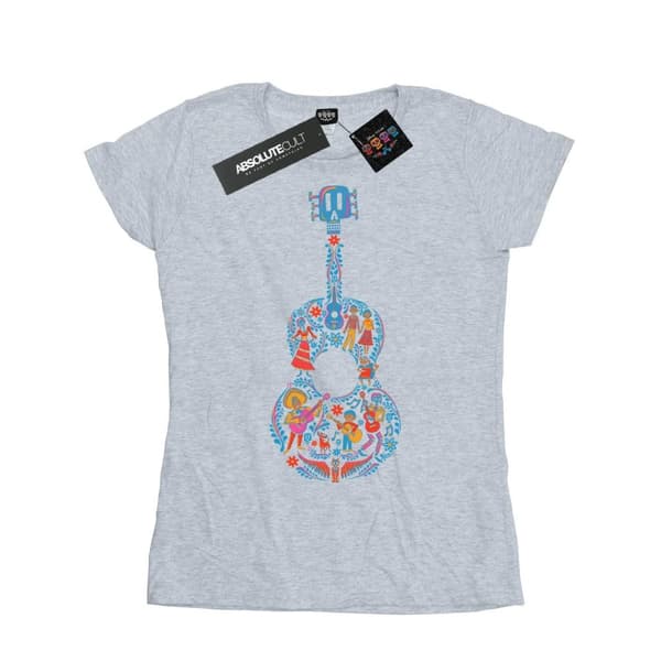 Disney T-shirt i bomull med gitarrmönster - dam/dam Coco