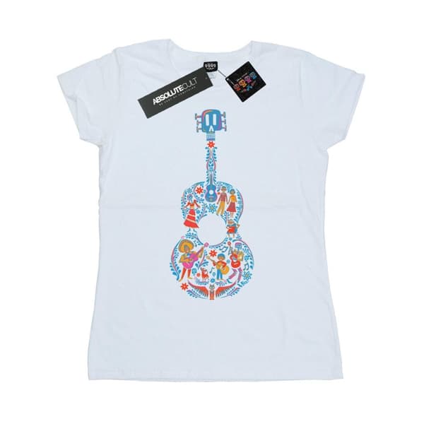 Disney T-shirt i bomull med gitarrmönster - dam/dam Coco