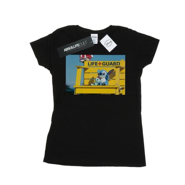 Disney Womens/Ladies Lilo And Stitch Life Guard Cotton T-Shirt