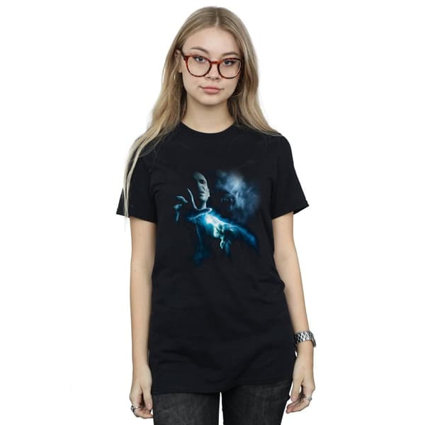 Harry Potter Womens/Ladies Voldemort Shadow Cotton Boyfriend T-Shirt