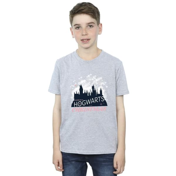 Harry Potter Jul-T-shirt med Hogwarts för pojkar