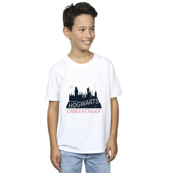 Harry Potter Jul-T-shirt med Hogwarts för pojkar
