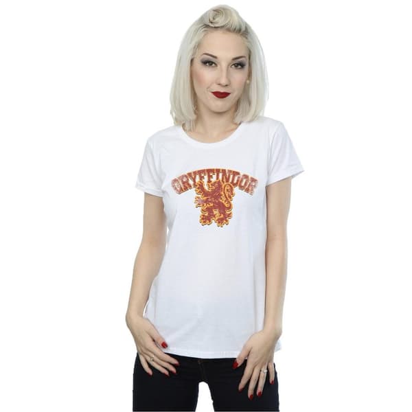 Harry Potter Womens/Ladies Gryffindor Sport Emblem Cotton T-Shirt