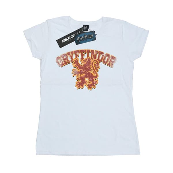 Harry Potter Womens/Ladies Gryffindor Sport Emblem Cotton T-Shirt