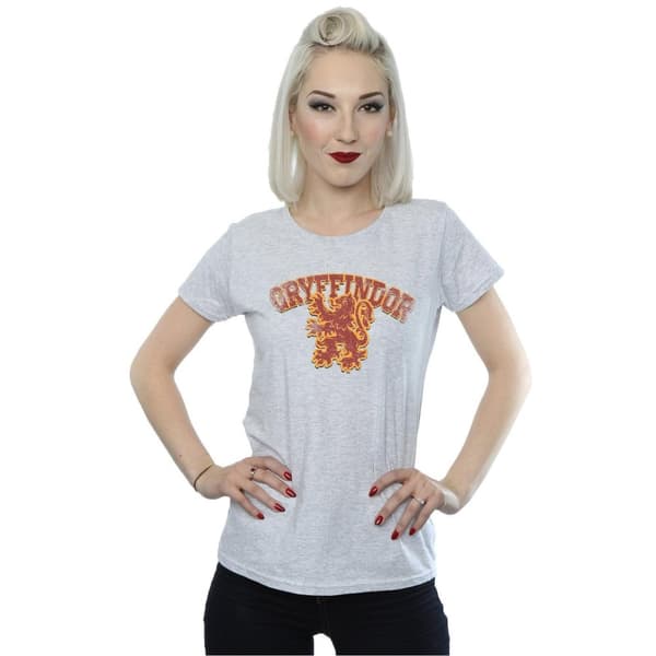 Harry Potter Womens/Ladies Gryffindor Sport Emblem Cotton T-Shirt