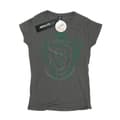 Miniatyrbillede 1 af 3: Harry Potter Womens/Ladies Slytherin Serpent Crest Cotton T-Shirt