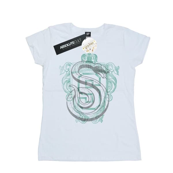 Harry Potter Womens/Ladies Slytherin Serpent Crest Cotton T-Shirt