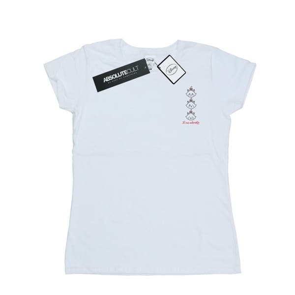 Disney Dam/Tjej Aristocats Marie T-shirt i bomull med brösttryck