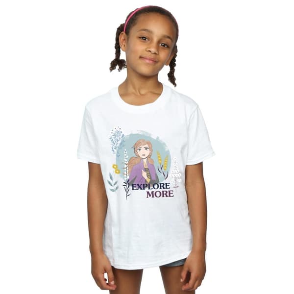 Disney Frozen 2 Anna Explore More T-shirt i bomull för flickor