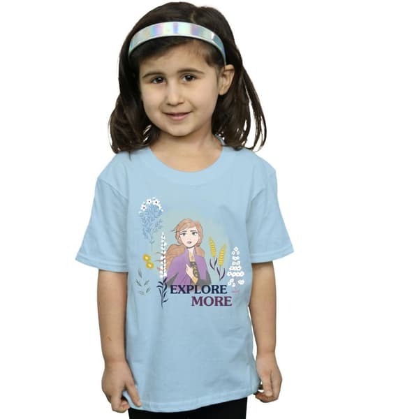 Disney Frozen 2 Anna Explore More T-shirt i bomull för flickor