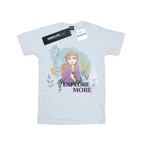 Disney Girls Frozen 2 Anna Explore More Cotton T-Shirt