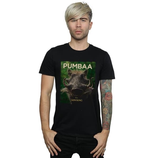 Disney Mens The Lion King Movie Pumbaa Poster T-shirt